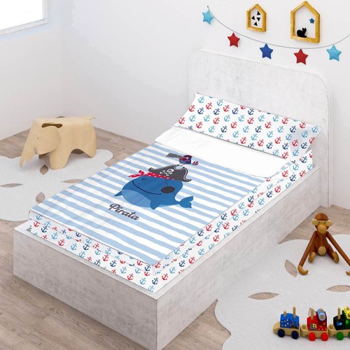 Prêt à Dormir Zippé et Extensible Coton DESSIN PLACÉ - PIRATE