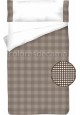 Housse de Couette Coton et VICHY CARRÉ CHOCOLAT