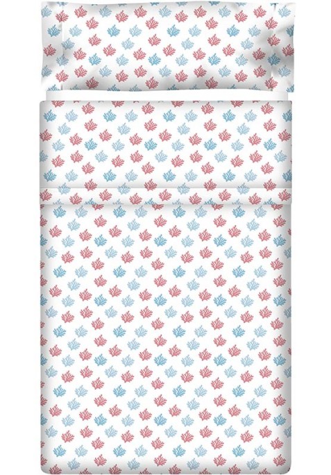 Drap Plat imprimé Coton CORAUX