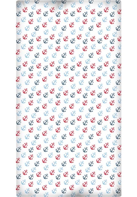 Drap Housse imprimé Coton ANCRES