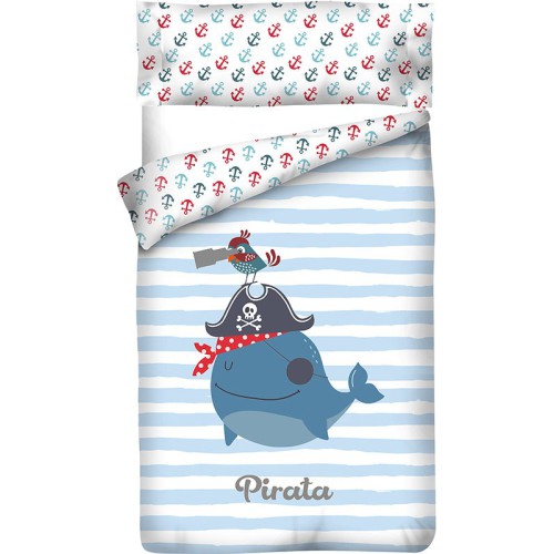 Housse de Couette Réversible Coton PIRATE