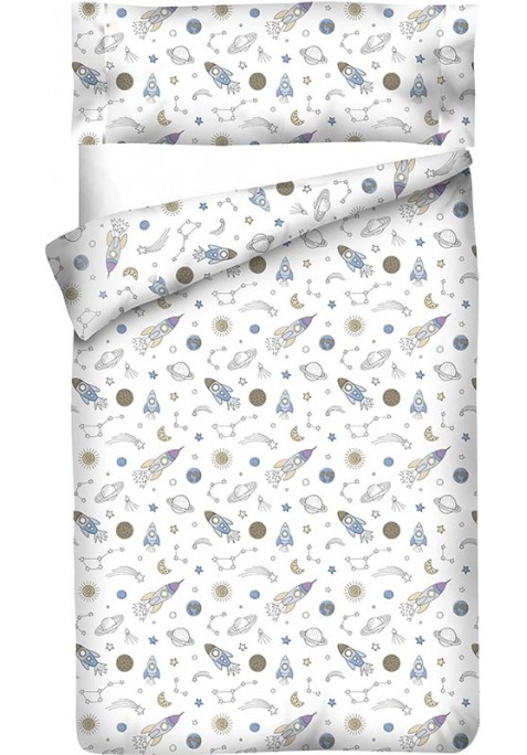 Housse de Couette imprimée Coton FUSÉES