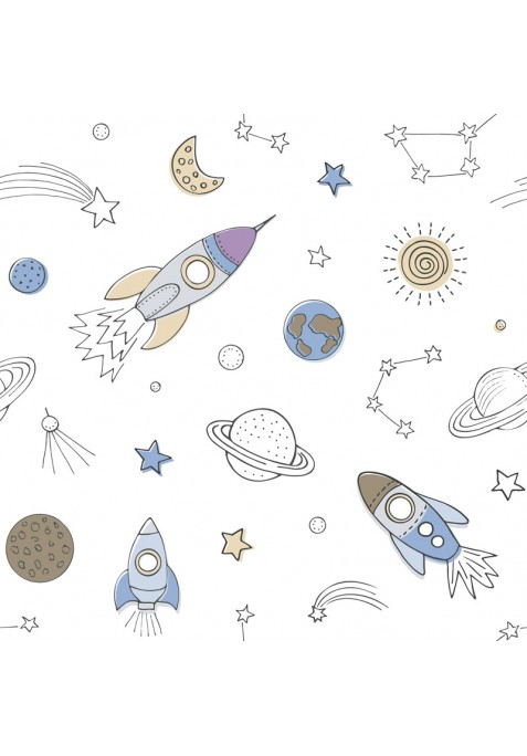 Taie D'Oreiller imprimée Coton FUSÉES