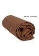 Taie D'Oreiller MARRON CHOCOLAT UNIE