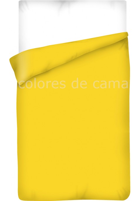 Housse de Couette JAUNE UNIE