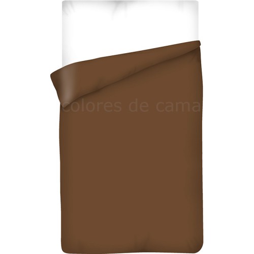 Housse de Couette MARRON CHOCOLAT UNIE