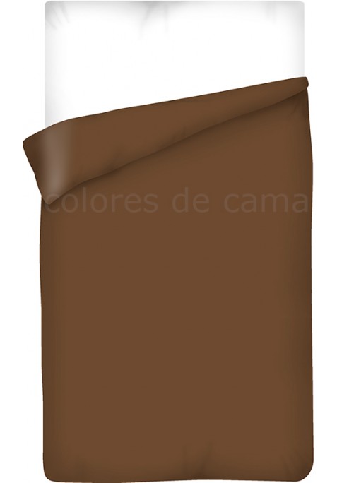 Housse de Couette MARRON CHOCOLAT UNIE