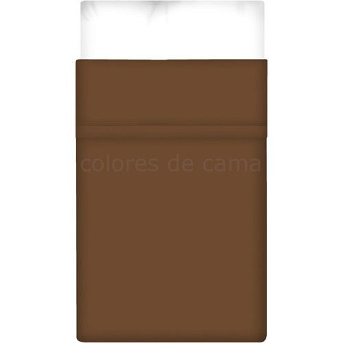 Drap Plat MARRON CHOCOLAT UNI