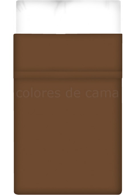 Drap Plat MARRON CHOCOLAT UNI