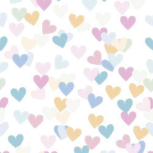Drap Housse imprimé Coton COEURS 2