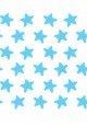 Taie D'Oreiller imprimée Coton ÉTOILES bleu - fond blanc