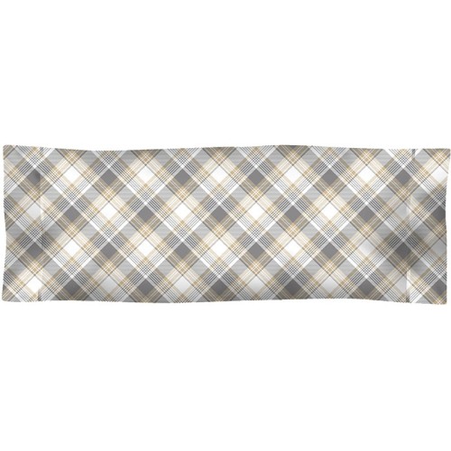 Taie D'Oreiller imprimée Coton CARRÉ MADRAS CAMEL