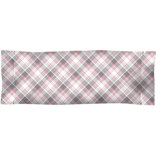 Taie D'Oreiller imprimée Coton CARRÉ MADRAS ROSE