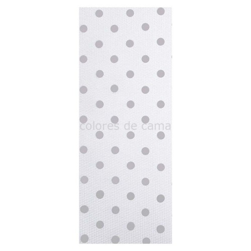 Housse pour Coussin Piqué TOPOS GRIS - 55 x 85 x 10 / 15 cm - avec fermeture éclair