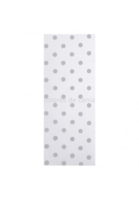 Housse pour Coussin Piqué TOPOS GRIS - 55 x 85 x 10 / 15 cm - avec fermeture éclair