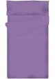 Prêt à dormir Zippé et Extensible - UNI LILAS - 144 x 200 x 14 cm - Avec Formes Spéciales - Sans Couette