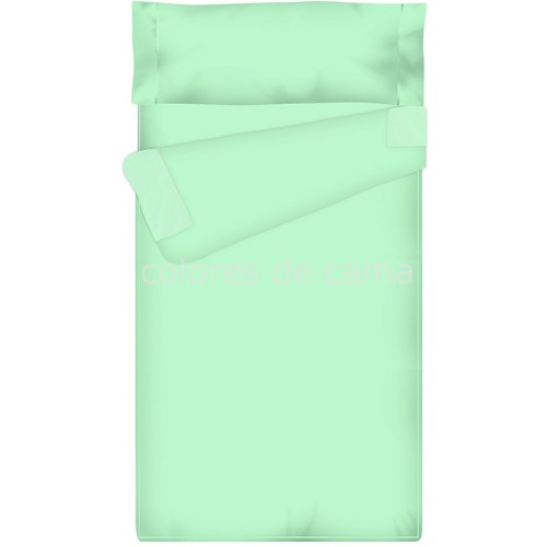 Prêt à dormir Zippé et Extensible - UNI ÉMERAUDE - 144 x 200 x 14 cm - Avec Formes Spéciales - Sans Couette