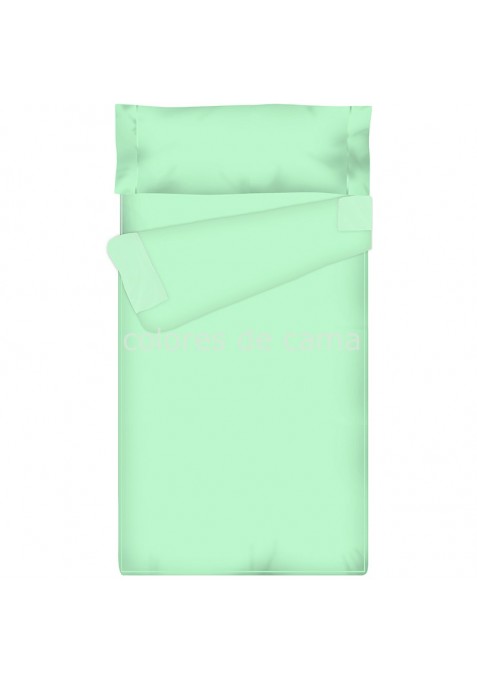 Prêt à dormir Zippé et Extensible - UNI ÉMERAUDE - 144 x 200 x 14 cm - Avec Formes Spéciales - Sans Couette