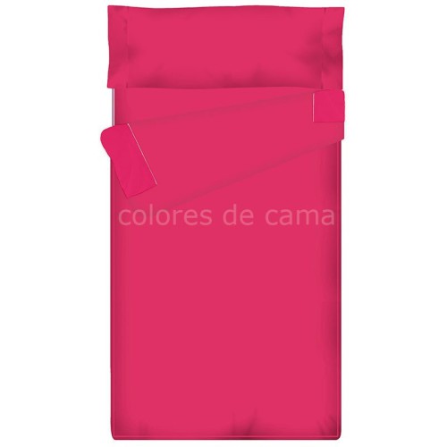 Prêt à dormir Zippé et Extensible - UNI FUCHSIA - 75 x 210 cm - Couette 100 gr/m2