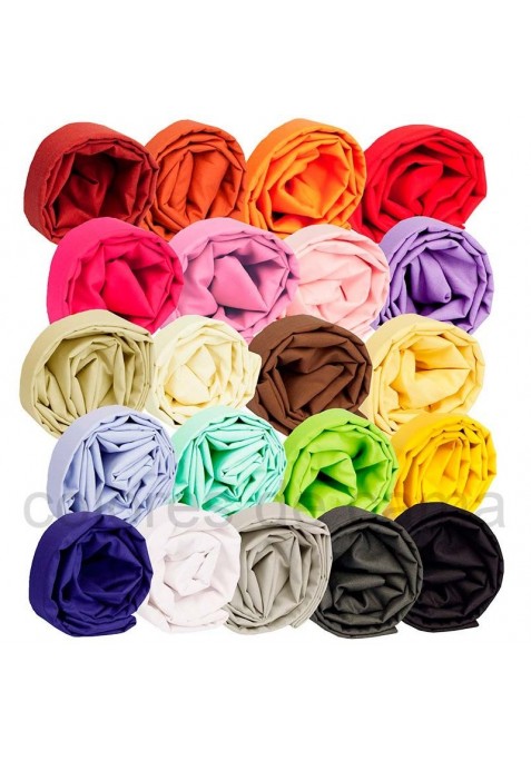 Drap Housse UNI 21 couleurs - 220 x 200 x 17 cm