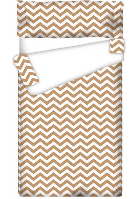 Prêt à Dormir Zippé et Extensible Coton ZIG ZAG TERRE