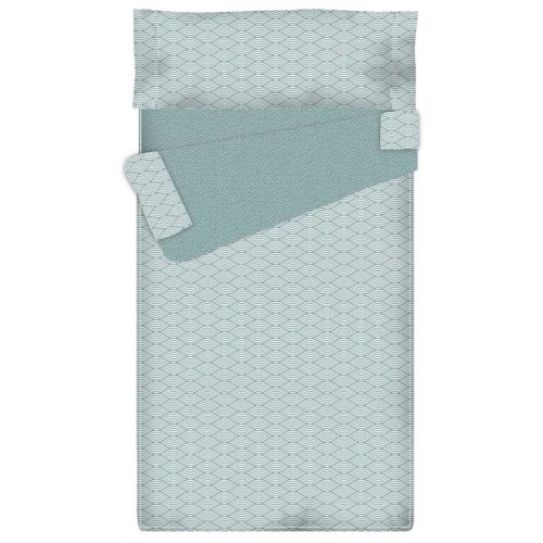 Prêt à Dormir Zippé et Extensible Coton GREENISH WAVES