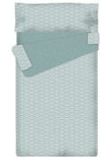 Prêt à Dormir Zippé et Extensible Coton GREENISH WAVES