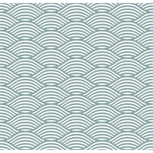 Prêt à Dormir Zippé et Extensible Coton GREENISH WAVES 2