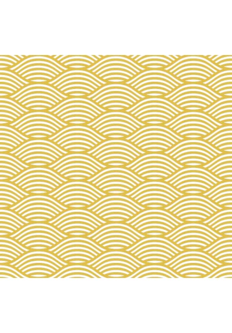 Prêt à Dormir Zippé et Extensible Coton DARK YELLOW WAVES