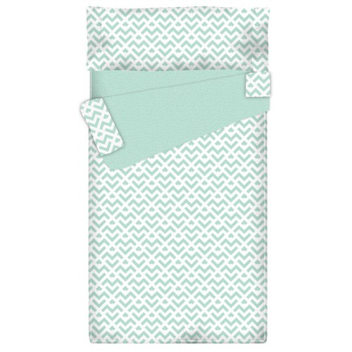 Prêt à Dormir Zippé et Extensible Coton MINT GEOMETRIC