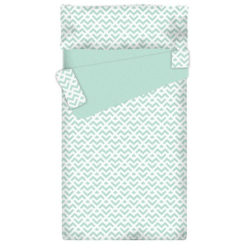 Prêt à Dormir Zippé et Extensible Coton MINT GEOMETRIC