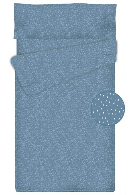 Prêt à Dormir Zippé et Extensible Coton STEEL BLUE MANHATTAN