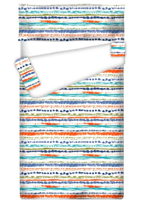 Prêt à Dormir Zippé et Extensible WATERCOLOR BLUE