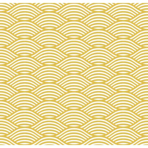 Prêt à Dormir Zippé et Extensible Coton DARK YELLOW WAVES 2