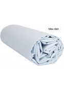"Prêt à dormir" extensible et zippé - UNI bleu ciel