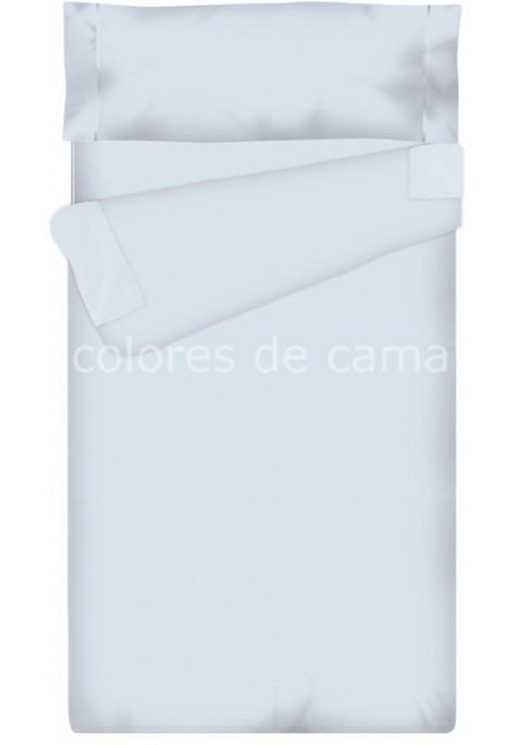 "Prêt à dormir" extensible et zippé - UNI bleu ciel