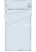 "Prêt à dormir" extensible et zippé - UNI bleu ciel