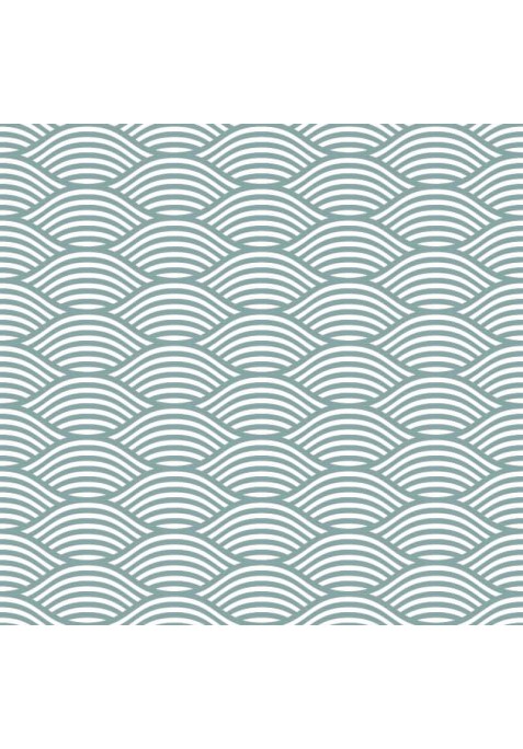 Prêt à Dormir Zippé et Extensible Coton GREENISH WAVES
