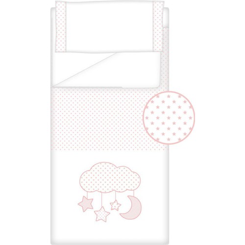 Prêt à Dormir Zippé Non-Extensible Coton et Piqué – Dpkes CANDY rose