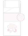 Prêt à Dormir Zippé Non-Extensible Coton et Piqué – Dpkes CANDY rose