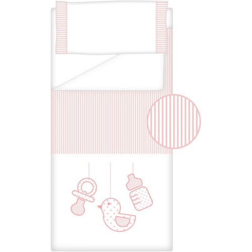 Prêt à Dormir Zippé Non-Extensible Coton et Piqué – Dpkes SWEET rose