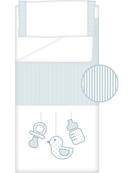 Prêt à Dormir Zippé Non-Extensible Coton et Piqué – Dpkes SWEET bleu Prêt à Dormir Zippé Non-Extensible Coton et Piqué – Dpkes SWEET bleu