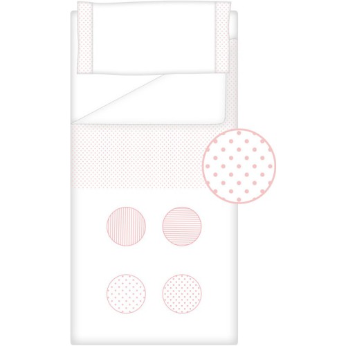 Prêt à Dormir Zippé Non-Extensible Coton et Piqué – Dpkes FUNNY rose