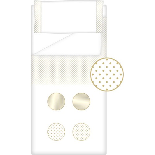 Prêt à Dormir Zippé Non-Extensible Coton et Piqué – Dpkes FUNNY sable