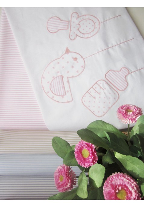 Prêt à Dormir Zippé Non-Extensible Coton et Piqué – Dpkes SWEET bleu