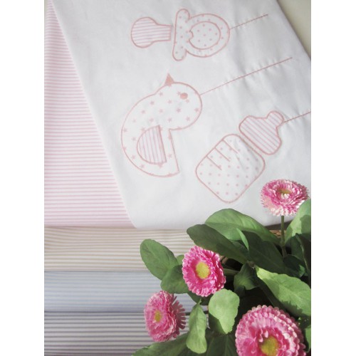 Prêt à Dormir Zippé Non-Extensible Coton et Piqué – Dpkes SWEET rose 2