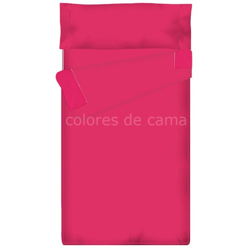 "Prêt à dormir" extensible et zippé - UNI fuchsia