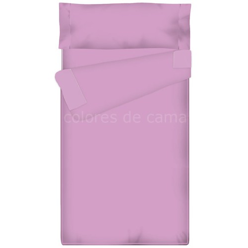 "Prêt à dormir" extensible et zippé - UNI mauve