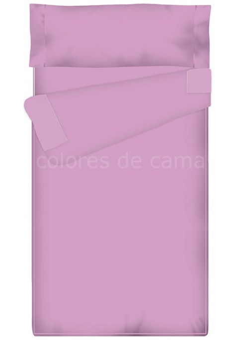 "Prêt à dormir" extensible et zippé - UNI mauve