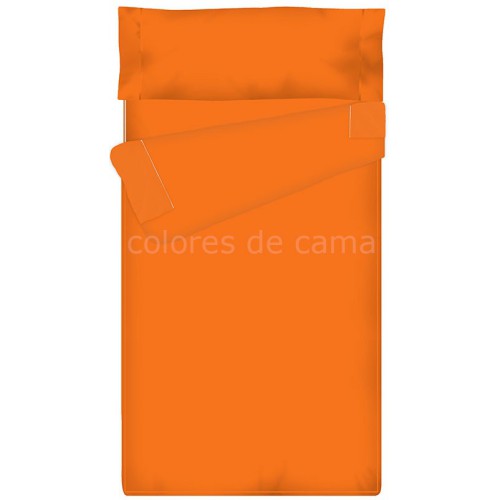 "Prêt à dormir" extensible et zippé - UNI orange